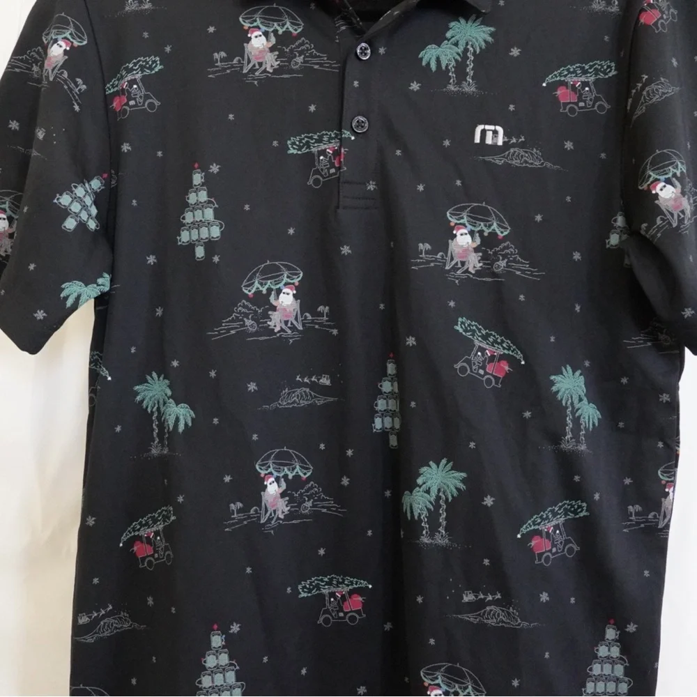 NWT Travis Mathew California Christmas Polo - Picture 5 of 6